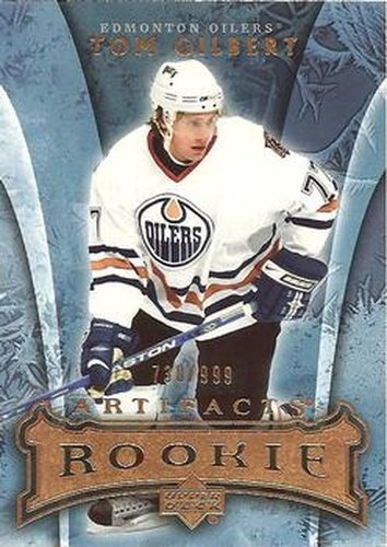 #180 Tom Gilbert - Edmonton Oilers - 2007-08 Upper Deck Artifacts Hockey