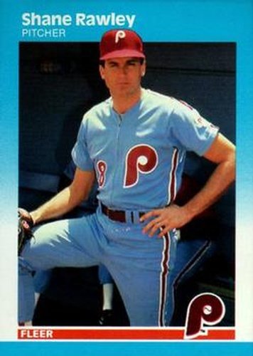 #180 Shane Rawley - Philadelphia Phillies - 1987 Fleer Baseball