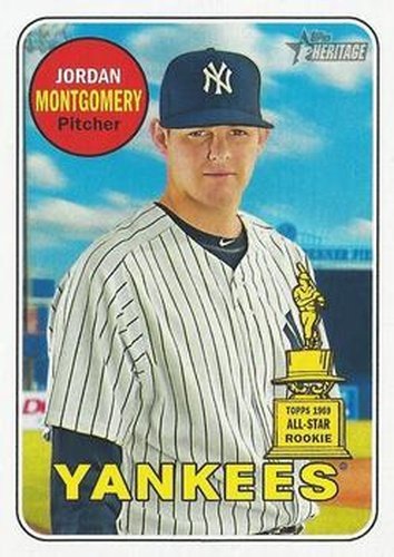 #180b Jordan Montgomery - New York Yankees - 2018 Topps Heritage Baseball