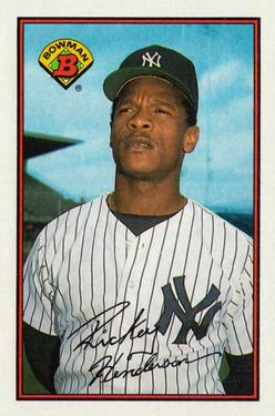#181 Rickey Henderson - New York Yankees - 1989 Bowman Baseball