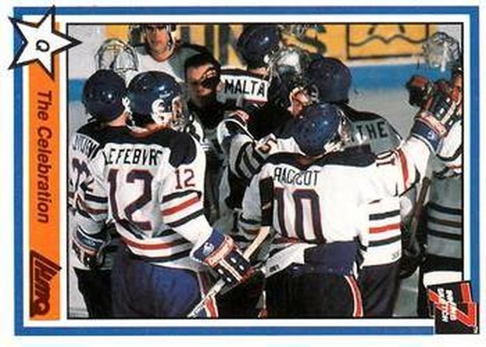 #181 The Celebration - 1990-91 7th Inning Sketch QMJHL Hockey