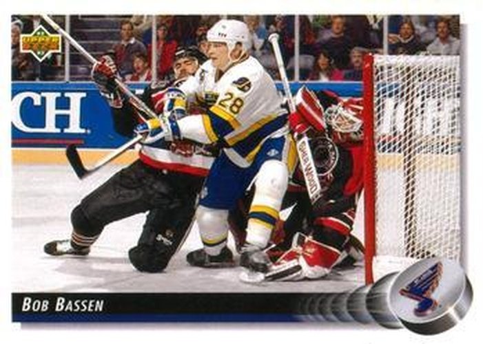 #181 Bob Bassen - St. Louis Blues - 1992-93 Upper Deck Hockey