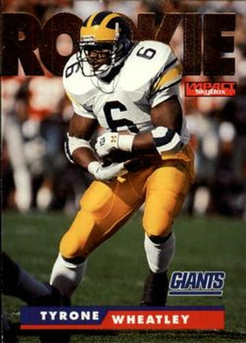 #181 Tyrone Wheatley - New York Giants - 1995 SkyBox Impact Football