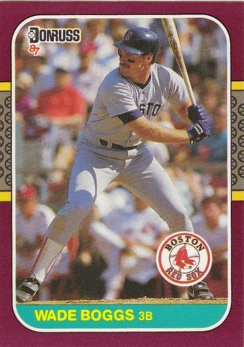 #181 Wade Boggs - Boston Red Sox - 1987 Donruss Opening Day Baseball