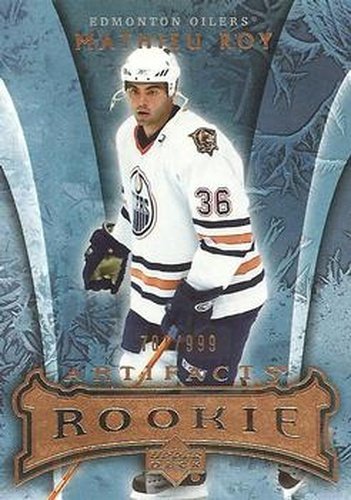 #181 Mathieu Roy - Edmonton Oilers - 2007-08 Upper Deck Artifacts Hockey