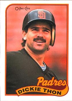 #181 Dickie Thon - San Diego Padres - 1989 O-Pee-Chee Baseball