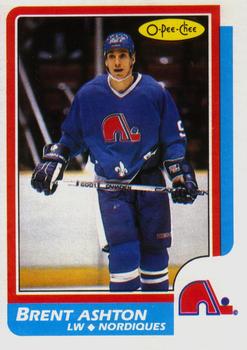 #181 Brent Ashton - Quebec Nordiques - 1986-87 O-Pee-Chee Hockey