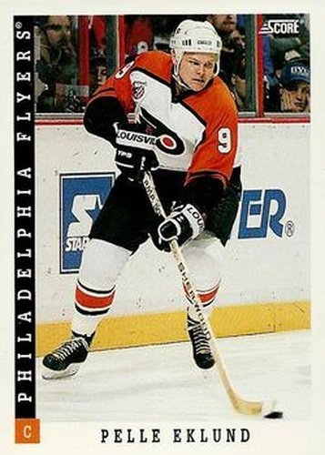 #181 Pelle Eklund - Philadelphia Flyers - 1993-94 Score Canadian Hockey