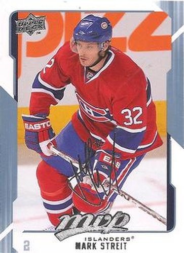 #181 Mark Streit - New York Islanders - 2008-09 Upper Deck MVP Hockey