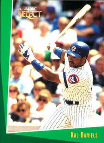 #181 Kal Daniels - Chicago Cubs - 1993 Select Baseball