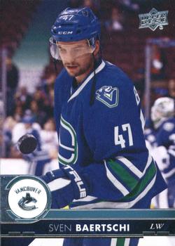 #181 Sven Baertschi - Vancouver Canucks - 2017-18 Upper Deck Hockey