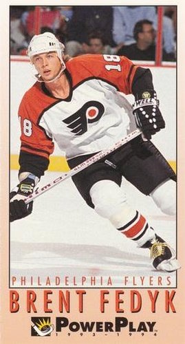 #181 Brent Fedyk - Philadelphia Flyers - 1993-94 Fleer PowerPlay Hockey