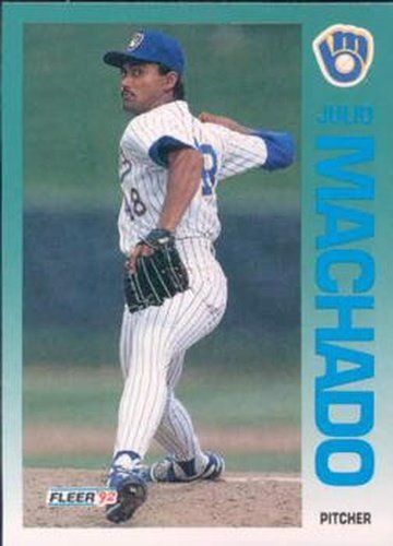 #181 Julio Machado - Milwaukee Brewers - 1992 Fleer Baseball