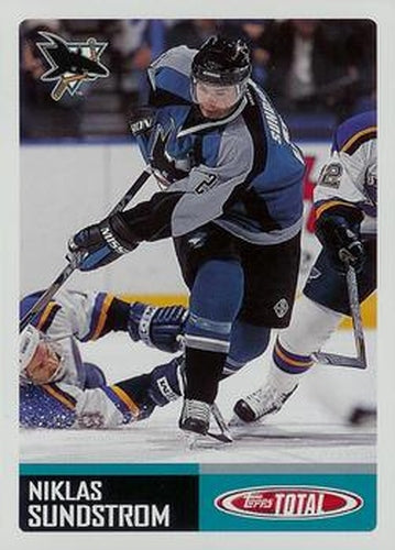 #181 Niklas Sundstrom - San Jose Sharks - 2002-03 Topps Total Hockey