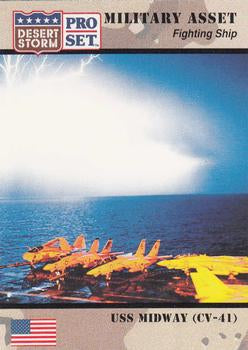 #181 USS Midway CV-41 - 1991 Pro Set Desert Storm