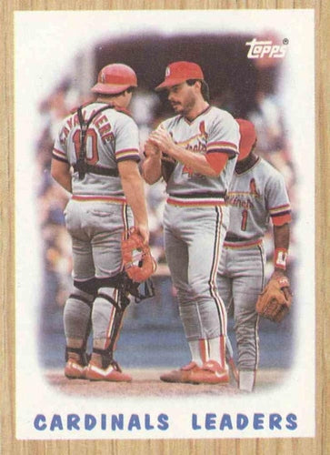 #181 Cardinals Leaders - St. Louis Cardinals - 1987 Topps Baseball