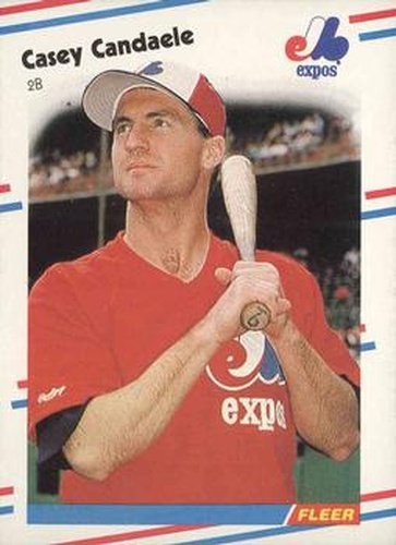 #181 Casey Candaele - Montreal Expos - 1988 Fleer Baseball