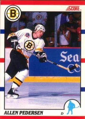 #181 Allen Pedersen - Boston Bruins - 1990-91 Score Canadian Hockey