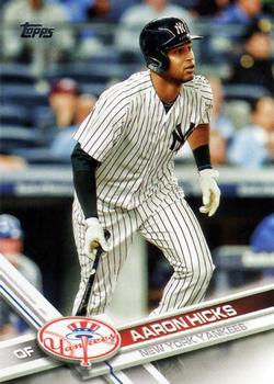 #181 Aaron Hicks - New York Yankees - 2017 Topps Baseball