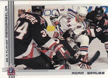 #181 Adam Graves - New York Rangers - 2000-01 Be a Player Memorabilia Hockey