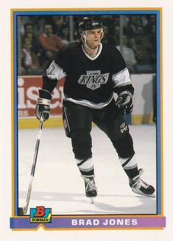 #181 Brad Jones - Los Angeles Kings - 1991-92 Bowman Hockey
