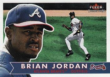 #181 Brian Jordan - Atlanta Braves - 2001 Fleer Tradition Baseball