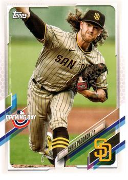 #181 Chris Paddack - San Diego Padres - 2021 Topps Opening Day Baseball
