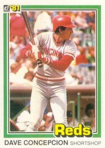 #181 Dave Concepcion - Cincinnati Reds - 1981 Donruss Baseball
