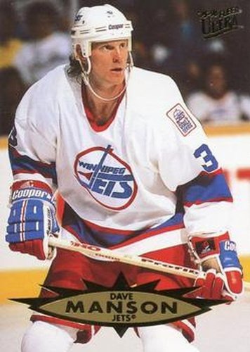 #181 Dave Manson - Winnipeg Jets - 1995-96 Ultra Hockey
