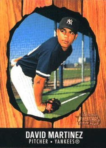 #181 David Martinez - New York Yankees - 2003 Bowman Heritage Baseball