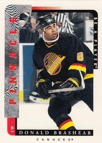 #181 Donald Brashear - Vancouver Canucks - 1996-97 Pinnacle Be a Player Hockey