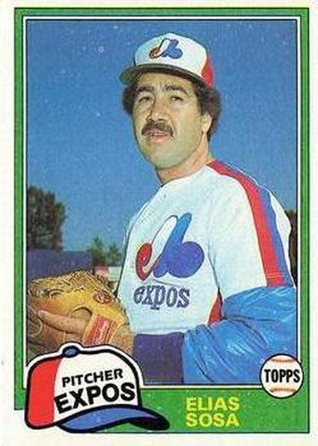 #181 Elias Sosa - Montreal Expos - 1981 Topps Baseball