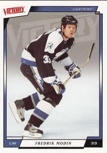 #181 Fredrik Modin - Tampa Bay Lightning - 2006-07 Upper Deck Victory Hockey