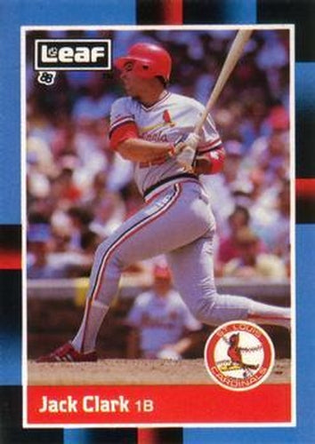 #181 Jack Clark - St. Louis Cardinals - 1988 Leaf Baseball