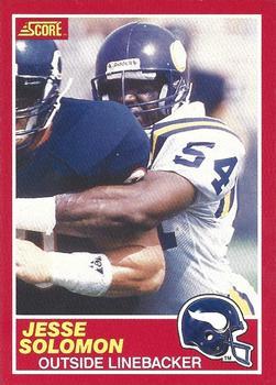 #181 Jesse Solomon - Minnesota Vikings - 1989 Score Football