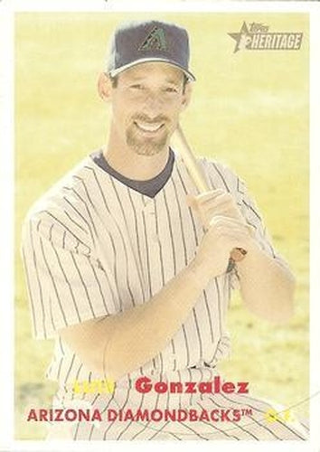 #181 Luis Gonzalez - Arizona Diamondbacks - 2006 Topps Heritage Baseball