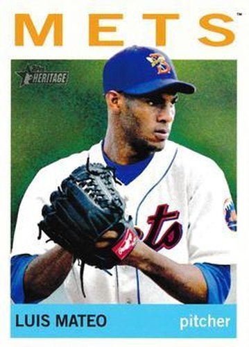 #181 Luis Mateo - Binghamton Mets - 2013 Topps Heritage Minor League Baseball