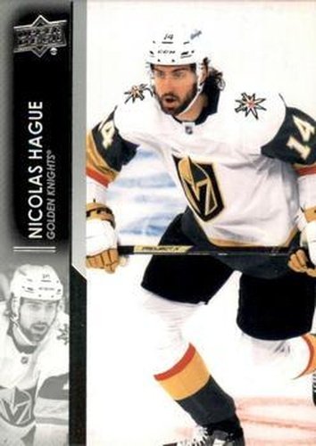 #181 Nicolas Hague - Vegas Golden Knights - 2021-22 Upper Deck Hockey