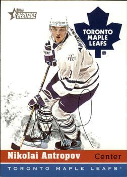 #181 Nik Antropov - Toronto Maple Leafs - 2000-01 Topps Heritage Hockey