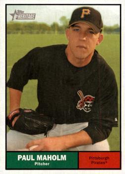 #181 Paul Maholm - Pittsburgh Pirates - 2010 Topps Heritage Baseball