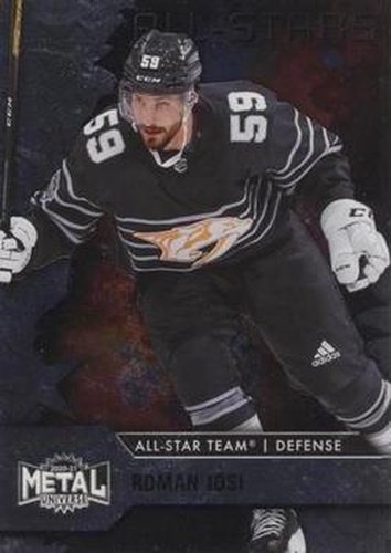 #181 Roman Josi - Nashville Predators - 2020-21 Skybox Metal Universe Hockey