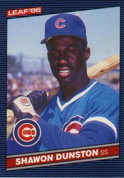 #181 Shawon Dunston - Chicago Cubs - 1986 Leaf Baseball