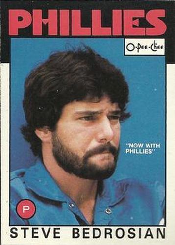 #181 Steve Bedrosian - Philadelphia Phillies - 1986 O-Pee-Chee Baseball