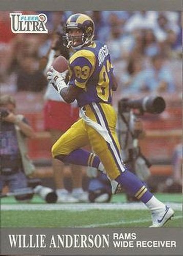 #181 Willie Anderson - Los Angeles Rams - 1991 Ultra Football