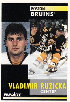#181 Vladimir Ruzicka - Boston Bruins - 1991-92 Pinnacle Hockey