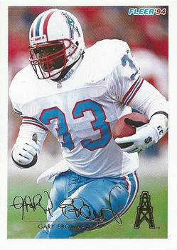 #181 Gary Brown - Houston Oilers - 1994 Fleer Football