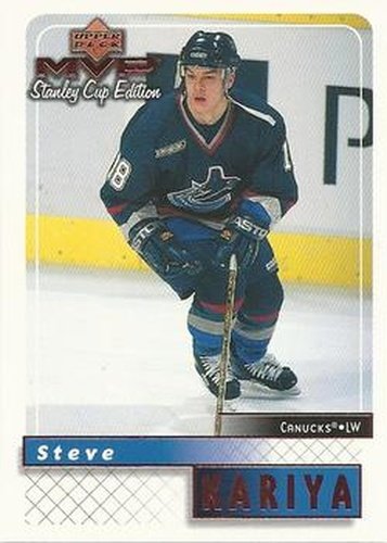 #181 Steve Kariya - Vancouver Canucks - 1999-00 Upper Deck MVP Stanley Cup Edition Hockey