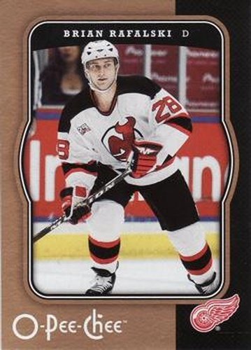 #181 Brian Rafalski - Detroit Red Wings - 2007-08 O-Pee-Chee Hockey