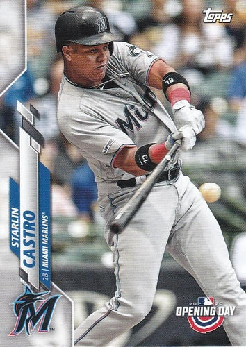 #181 Starlin Castro - Miami Marlins - 2020 Topps Opening Day Baseball