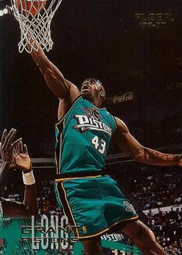 #181 Grant Long - Detroit Pistons - 1996-97 Fleer Basketball